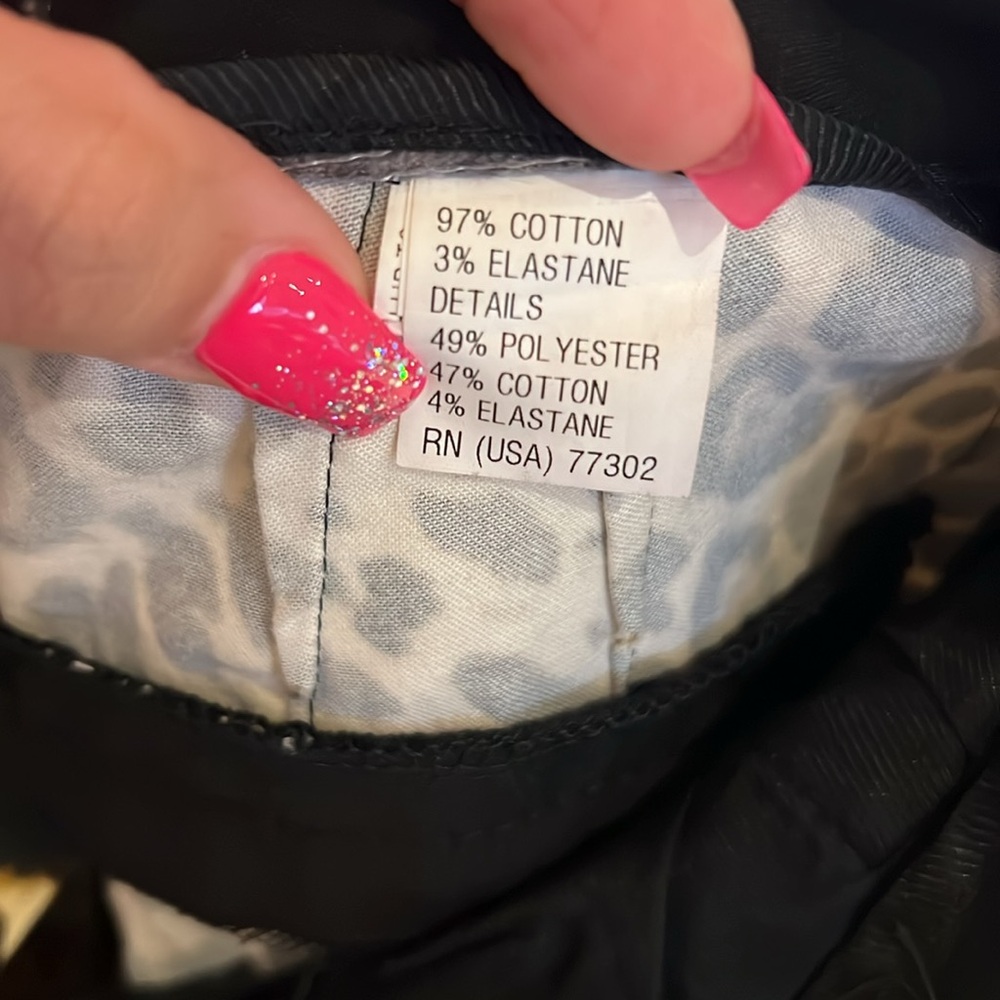 Zara Basic Leopard Print Pants Straight Size Us L… - image 6